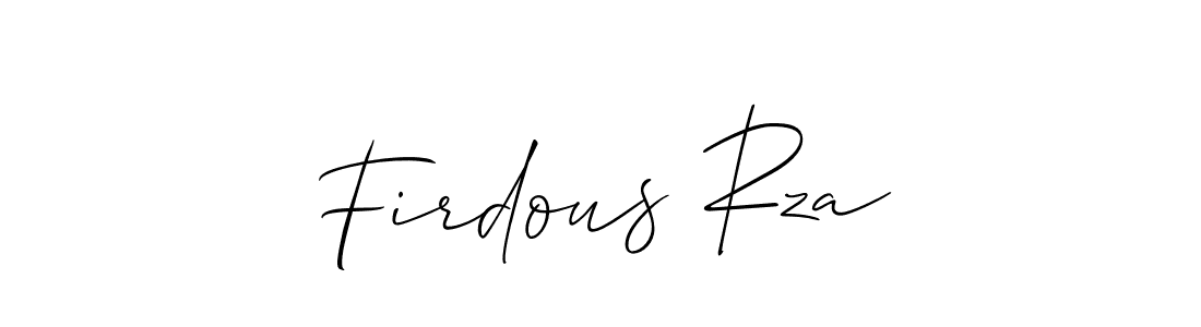 How to Draw Firdous Rza signature style? Allison_Script is a latest design signature styles for name Firdous Rza. Firdous Rza signature style 2 images and pictures png