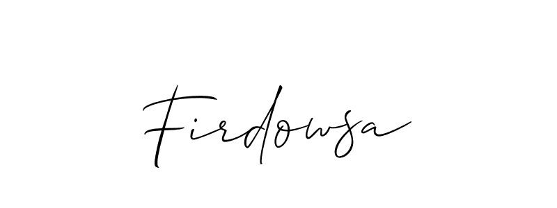 This is the best signature style for the Firdowsa name. Also you like these signature font (Allison_Script). Mix name signature. Firdowsa signature style 2 images and pictures png