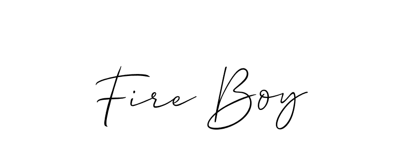 You should practise on your own different ways (Allison_Script) to write your name (Fire Boy) in signature. don't let someone else do it for you. Fire Boy signature style 2 images and pictures png