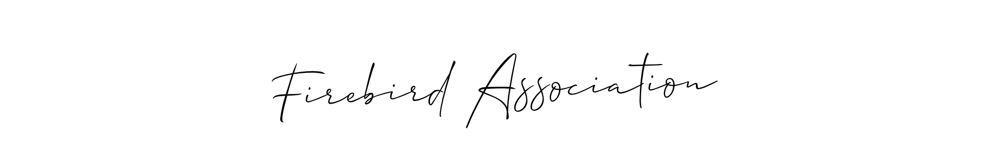 Similarly Allison_Script is the best handwritten signature design. Signature creator online .You can use it as an online autograph creator for name Firebird Association. Firebird Association signature style 2 images and pictures png