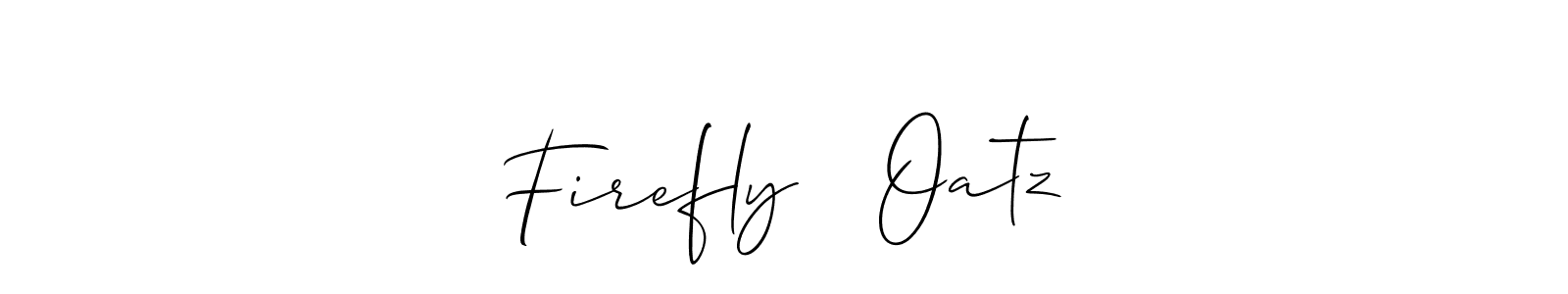 Firefly ♥ Oatz stylish signature style. Best Handwritten Sign (Allison_Script) for my name. Handwritten Signature Collection Ideas for my name Firefly ♥ Oatz. Firefly ♥ Oatz signature style 2 images and pictures png