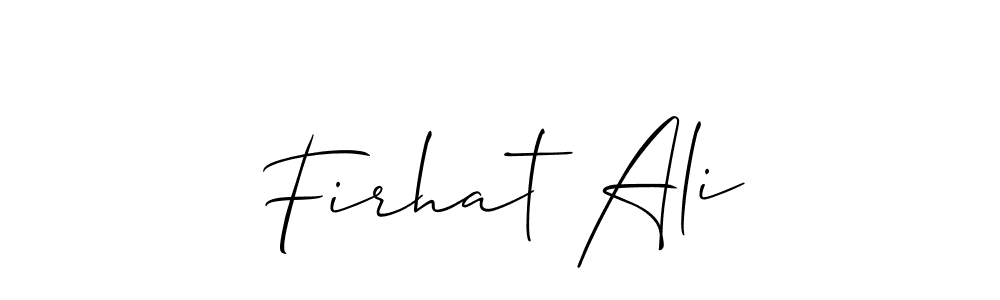 It looks lik you need a new signature style for name Firhat Ali. Design unique handwritten (Allison_Script) signature with our free signature maker in just a few clicks. Firhat Ali signature style 2 images and pictures png