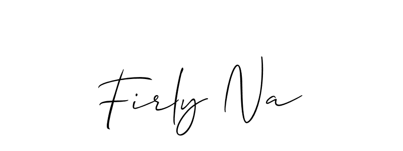 How to make Firly Na name signature. Use Allison_Script style for creating short signs online. This is the latest handwritten sign. Firly Na signature style 2 images and pictures png