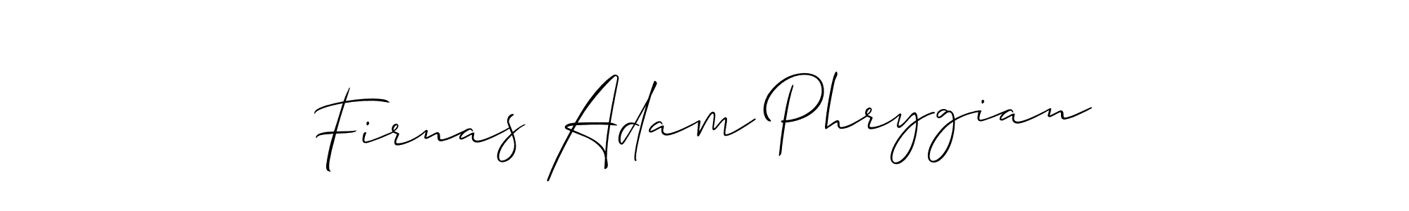 The best way (Allison_Script) to make a short signature is to pick only two or three words in your name. The name Firnas Adam Phrygian include a total of six letters. For converting this name. Firnas Adam Phrygian signature style 2 images and pictures png