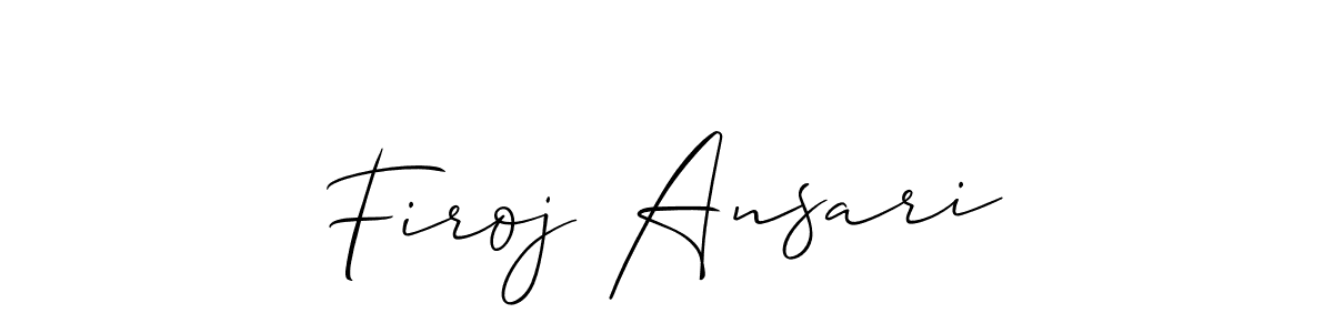 Best and Professional Signature Style for Firoj Ansari. Allison_Script Best Signature Style Collection. Firoj Ansari signature style 2 images and pictures png