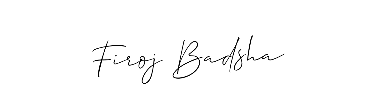 How to make Firoj Badsha signature? Allison_Script is a professional autograph style. Create handwritten signature for Firoj Badsha name. Firoj Badsha signature style 2 images and pictures png