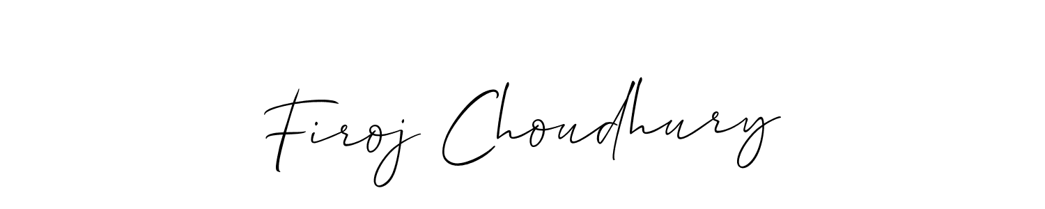 Also You can easily find your signature by using the search form. We will create Firoj Choudhury name handwritten signature images for you free of cost using Allison_Script sign style. Firoj Choudhury signature style 2 images and pictures png