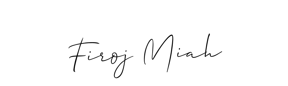 Also we have Firoj Miah name is the best signature style. Create professional handwritten signature collection using Allison_Script autograph style. Firoj Miah signature style 2 images and pictures png