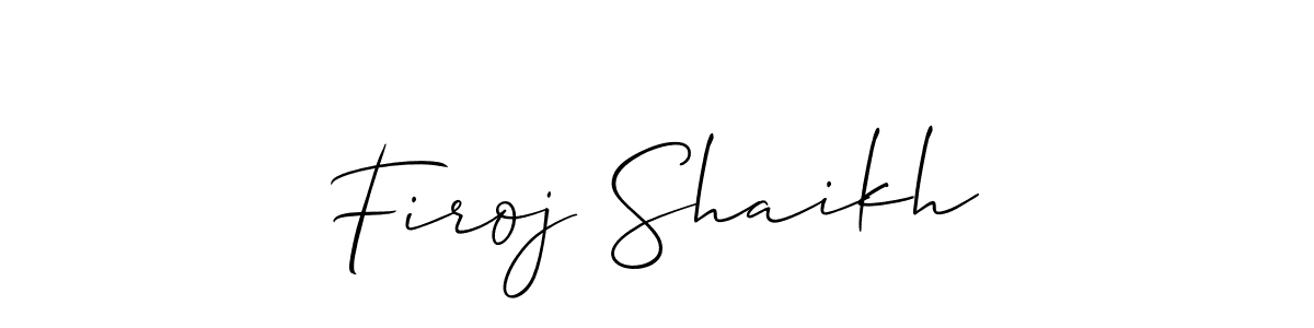 Firoj Shaikh stylish signature style. Best Handwritten Sign (Allison_Script) for my name. Handwritten Signature Collection Ideas for my name Firoj Shaikh. Firoj Shaikh signature style 2 images and pictures png