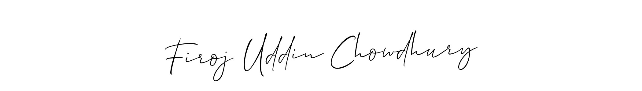 The best way (Allison_Script) to make a short signature is to pick only two or three words in your name. The name Firoj Uddin Chowdhury include a total of six letters. For converting this name. Firoj Uddin Chowdhury signature style 2 images and pictures png