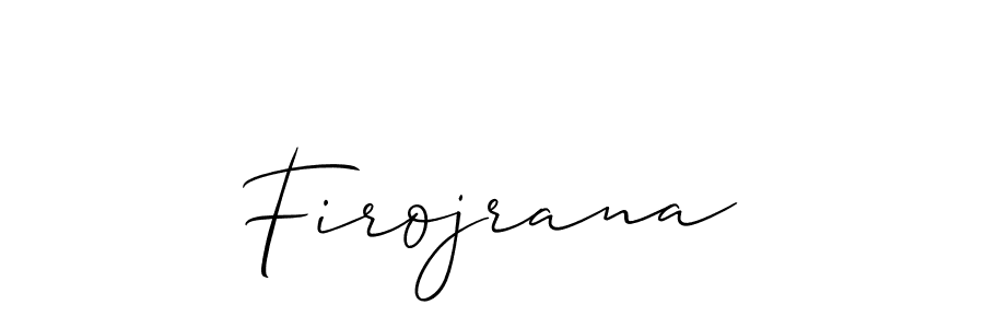 How to Draw Firojrana signature style? Allison_Script is a latest design signature styles for name Firojrana. Firojrana signature style 2 images and pictures png