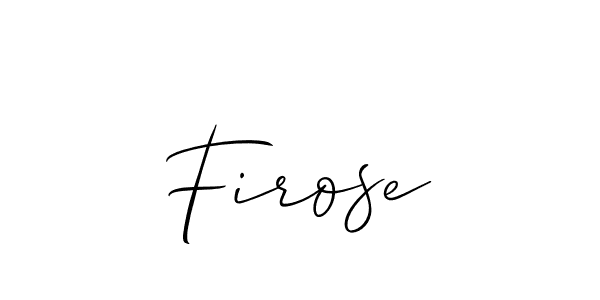 Make a beautiful signature design for name Firose. Use this online signature maker to create a handwritten signature for free. Firose signature style 2 images and pictures png