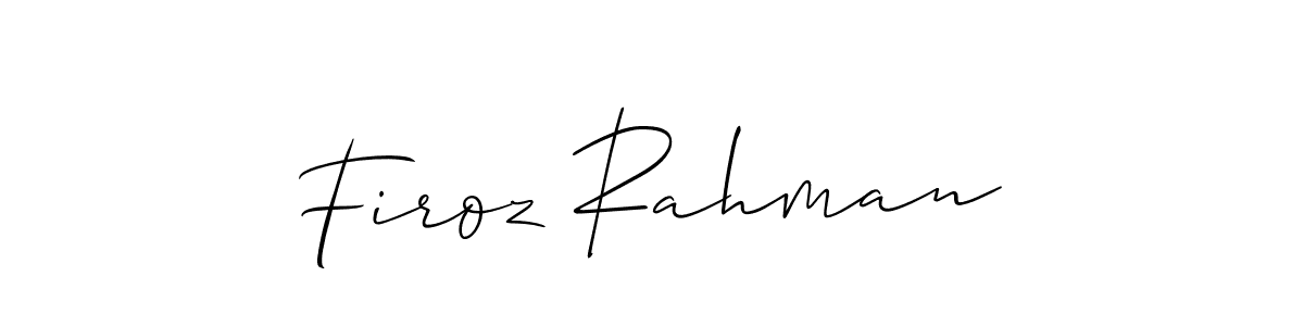 Best and Professional Signature Style for Firoz Rahman. Allison_Script Best Signature Style Collection. Firoz Rahman signature style 2 images and pictures png