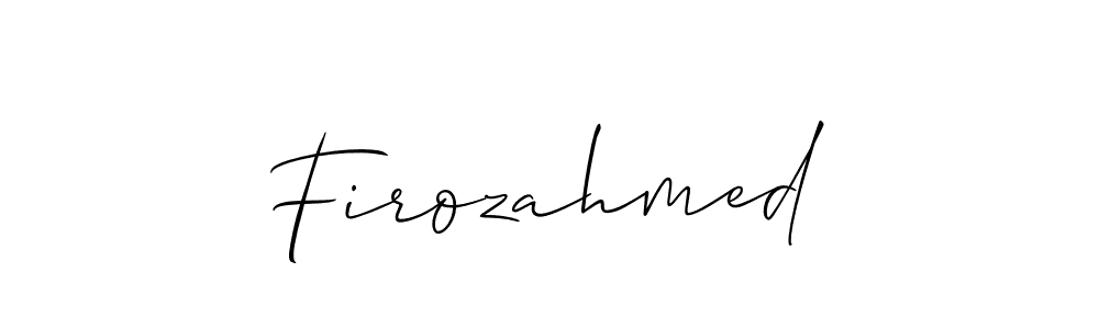 Make a short Firozahmed signature style. Manage your documents anywhere anytime using Allison_Script. Create and add eSignatures, submit forms, share and send files easily. Firozahmed signature style 2 images and pictures png
