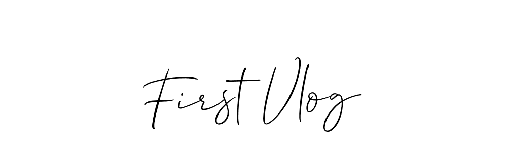 Make a beautiful signature design for name First Vlog. Use this online signature maker to create a handwritten signature for free. First Vlog signature style 2 images and pictures png