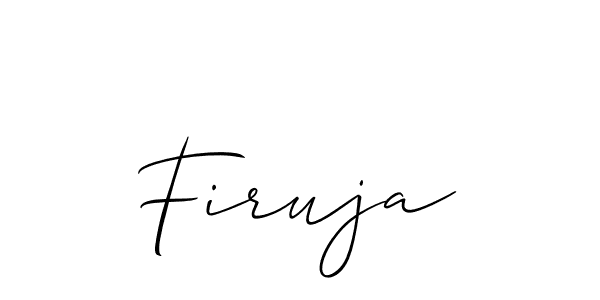It looks lik you need a new signature style for name Firuja. Design unique handwritten (Allison_Script) signature with our free signature maker in just a few clicks. Firuja signature style 2 images and pictures png
