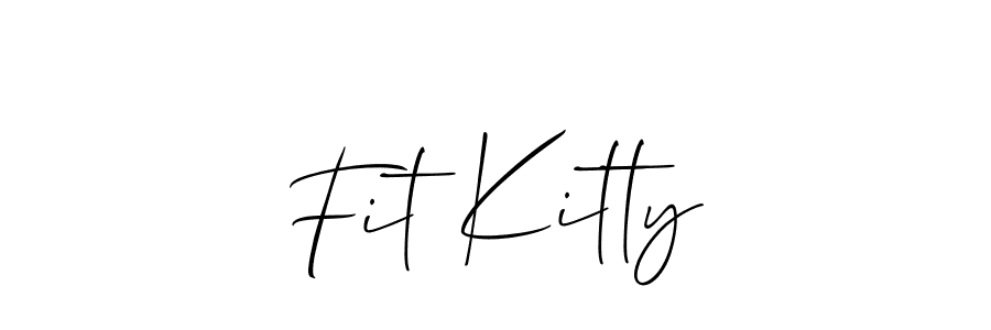 Fit Kitty stylish signature style. Best Handwritten Sign (Allison_Script) for my name. Handwritten Signature Collection Ideas for my name Fit Kitty. Fit Kitty signature style 2 images and pictures png