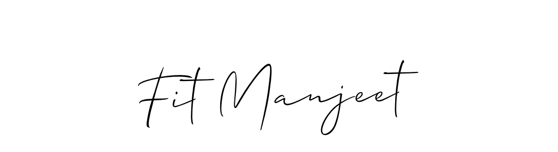 Create a beautiful signature design for name Fit Manjeet. With this signature (Allison_Script) fonts, you can make a handwritten signature for free. Fit Manjeet signature style 2 images and pictures png