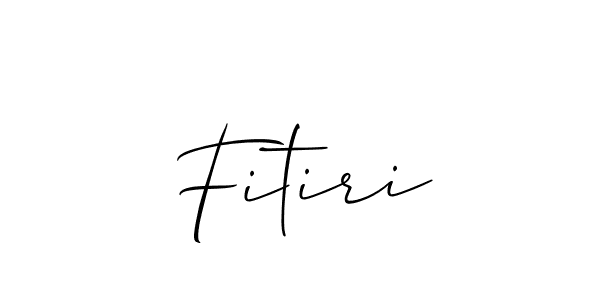 Make a beautiful signature design for name Fitiri. Use this online signature maker to create a handwritten signature for free. Fitiri signature style 2 images and pictures png