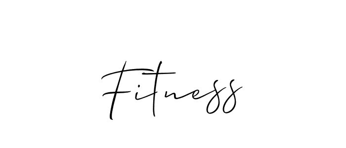 Use a signature maker to create a handwritten signature online. With this signature software, you can design (Allison_Script) your own signature for name Fitness. Fitness signature style 2 images and pictures png