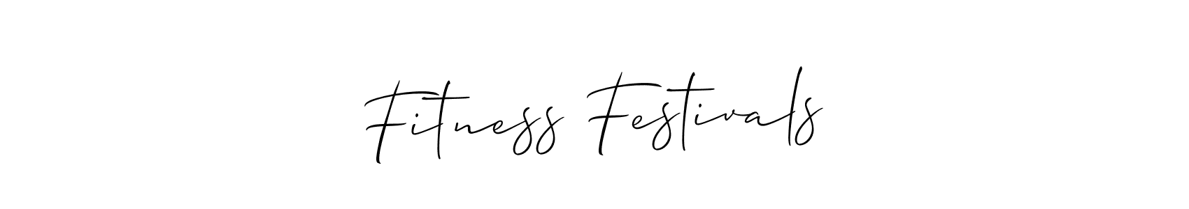 How to Draw Fitness Festivals signature style? Allison_Script is a latest design signature styles for name Fitness Festivals. Fitness Festivals signature style 2 images and pictures png