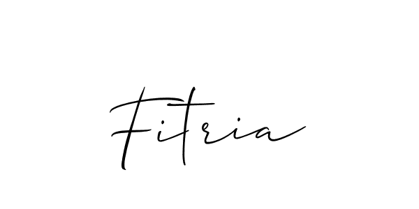 Also You can easily find your signature by using the search form. We will create Fitria name handwritten signature images for you free of cost using Allison_Script sign style. Fitria signature style 2 images and pictures png