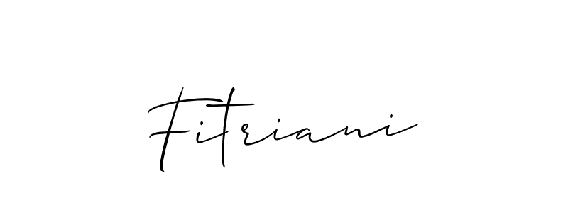 Best and Professional Signature Style for Fitriani. Allison_Script Best Signature Style Collection. Fitriani signature style 2 images and pictures png