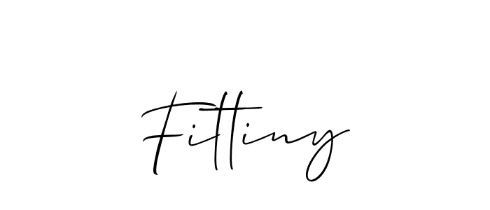 Make a beautiful signature design for name Fittiny. With this signature (Allison_Script) style, you can create a handwritten signature for free. Fittiny signature style 2 images and pictures png
