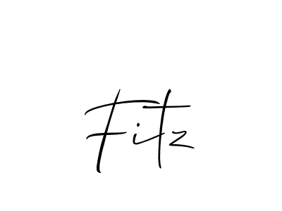 if you are searching for the best signature style for your name Fitz. so please give up your signature search. here we have designed multiple signature styles  using Allison_Script. Fitz signature style 2 images and pictures png