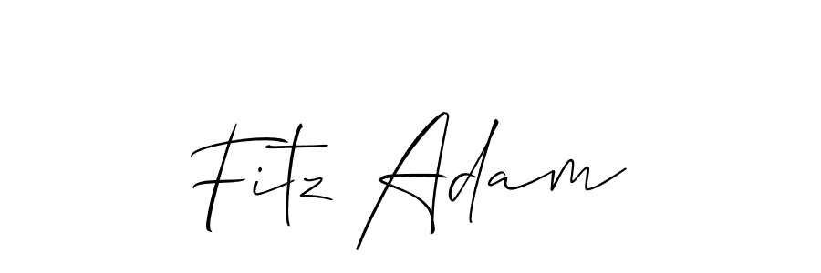 Best and Professional Signature Style for Fitz Adam. Allison_Script Best Signature Style Collection. Fitz Adam signature style 2 images and pictures png