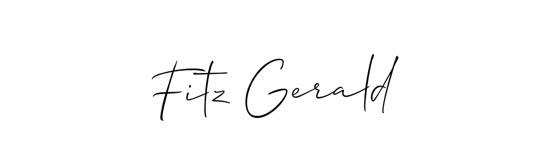 How to make Fitz Gerald signature? Allison_Script is a professional autograph style. Create handwritten signature for Fitz Gerald name. Fitz Gerald signature style 2 images and pictures png