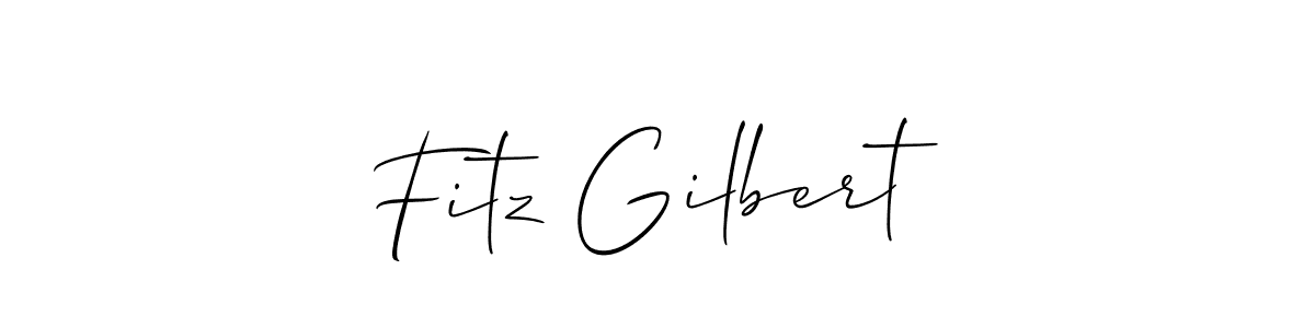 Design your own signature with our free online signature maker. With this signature software, you can create a handwritten (Allison_Script) signature for name Fitz Gilbert. Fitz Gilbert signature style 2 images and pictures png