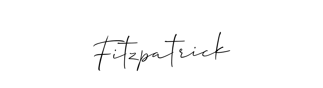 How to make Fitzpatrick signature? Allison_Script is a professional autograph style. Create handwritten signature for Fitzpatrick name. Fitzpatrick signature style 2 images and pictures png