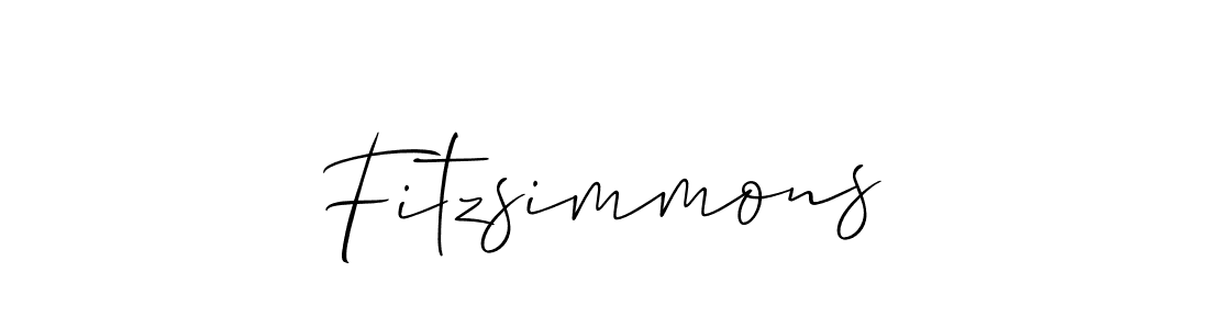 Use a signature maker to create a handwritten signature online. With this signature software, you can design (Allison_Script) your own signature for name Fitzsimmons. Fitzsimmons signature style 2 images and pictures png