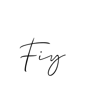 It looks lik you need a new signature style for name Fiy. Design unique handwritten (Allison_Script) signature with our free signature maker in just a few clicks. Fiy signature style 2 images and pictures png