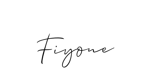 How to make Fiyone name signature. Use Allison_Script style for creating short signs online. This is the latest handwritten sign. Fiyone signature style 2 images and pictures png