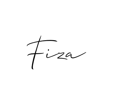 Design your own signature with our free online signature maker. With this signature software, you can create a handwritten (Allison_Script) signature for name Fiza. Fiza signature style 2 images and pictures png
