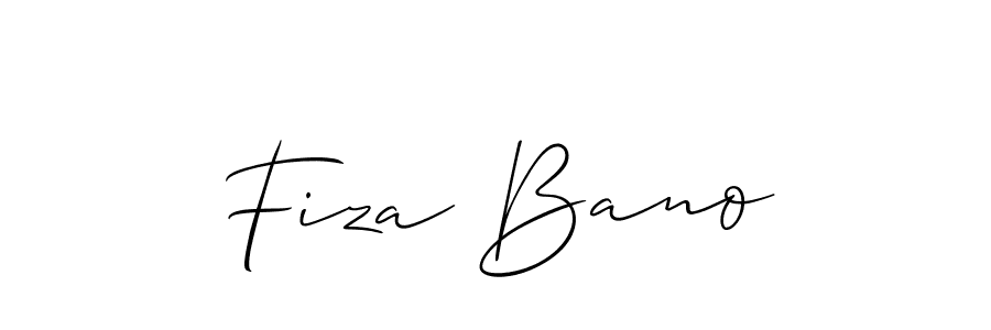 How to Draw Fiza Bano signature style? Allison_Script is a latest design signature styles for name Fiza Bano. Fiza Bano signature style 2 images and pictures png