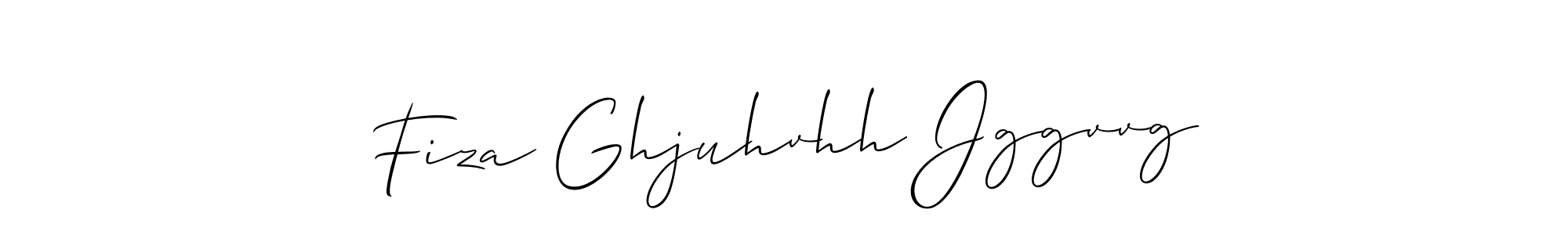 Allison_Script is a professional signature style that is perfect for those who want to add a touch of class to their signature. It is also a great choice for those who want to make their signature more unique. Get Fiza Ghjuhvhh Jggvvg name to fancy signature for free. Fiza Ghjuhvhh Jggvvg signature style 2 images and pictures png