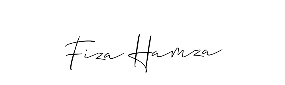 Fiza Hamza stylish signature style. Best Handwritten Sign (Allison_Script) for my name. Handwritten Signature Collection Ideas for my name Fiza Hamza. Fiza Hamza signature style 2 images and pictures png