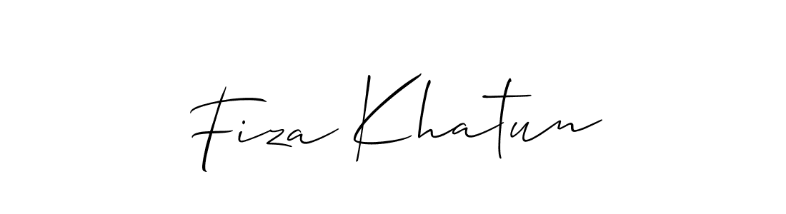 Best and Professional Signature Style for Fiza Khatun. Allison_Script Best Signature Style Collection. Fiza Khatun signature style 2 images and pictures png