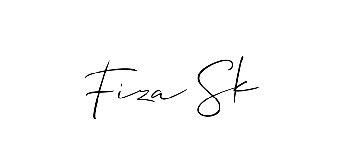 Allison_Script is a professional signature style that is perfect for those who want to add a touch of class to their signature. It is also a great choice for those who want to make their signature more unique. Get Fiza Sk name to fancy signature for free. Fiza Sk signature style 2 images and pictures png