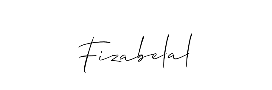 How to make Fizabelal signature? Allison_Script is a professional autograph style. Create handwritten signature for Fizabelal name. Fizabelal signature style 2 images and pictures png