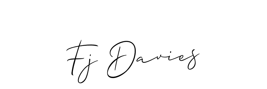 Also You can easily find your signature by using the search form. We will create Fj Davies name handwritten signature images for you free of cost using Allison_Script sign style. Fj Davies signature style 2 images and pictures png