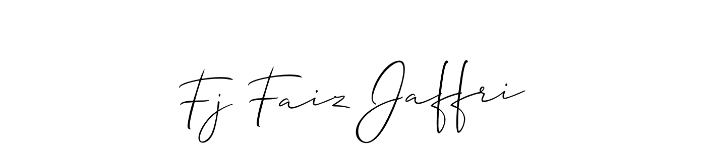 Fj Faiz Jaffri stylish signature style. Best Handwritten Sign (Allison_Script) for my name. Handwritten Signature Collection Ideas for my name Fj Faiz Jaffri. Fj Faiz Jaffri signature style 2 images and pictures png