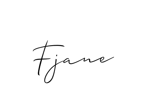 How to make Fjane signature? Allison_Script is a professional autograph style. Create handwritten signature for Fjane name. Fjane signature style 2 images and pictures png