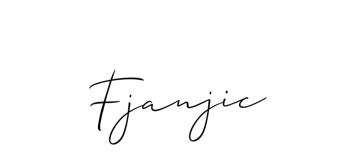 It looks lik you need a new signature style for name Fjanjic. Design unique handwritten (Allison_Script) signature with our free signature maker in just a few clicks. Fjanjic signature style 2 images and pictures png