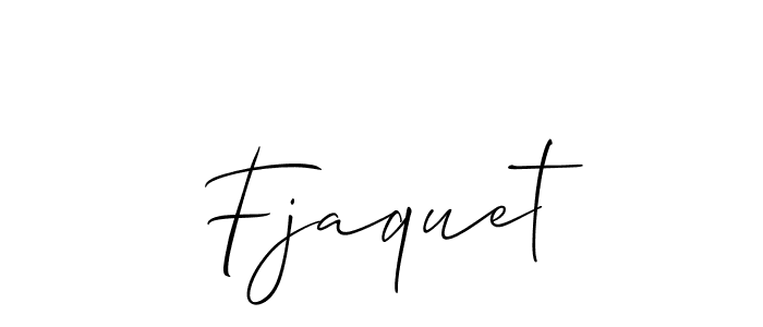 The best way (Allison_Script) to make a short signature is to pick only two or three words in your name. The name Fjaquet include a total of six letters. For converting this name. Fjaquet signature style 2 images and pictures png