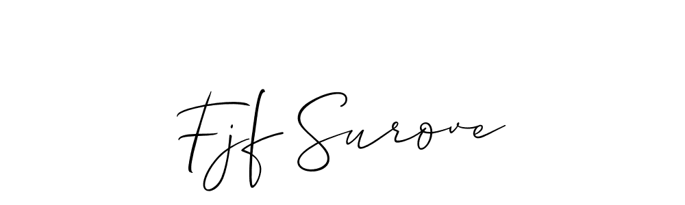 Fjf Surove stylish signature style. Best Handwritten Sign (Allison_Script) for my name. Handwritten Signature Collection Ideas for my name Fjf Surove. Fjf Surove signature style 2 images and pictures png