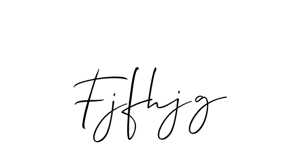 Use a signature maker to create a handwritten signature online. With this signature software, you can design (Allison_Script) your own signature for name Fjfhjg. Fjfhjg signature style 2 images and pictures png